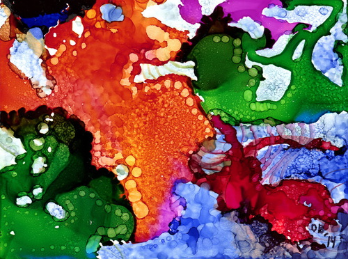 Alcohol Ink Painting 2